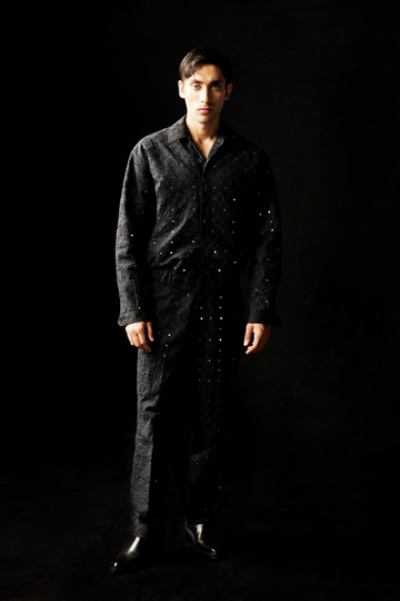 SHEESHA MIRROR WORK STRAIGHT CUT PANTS (Men)